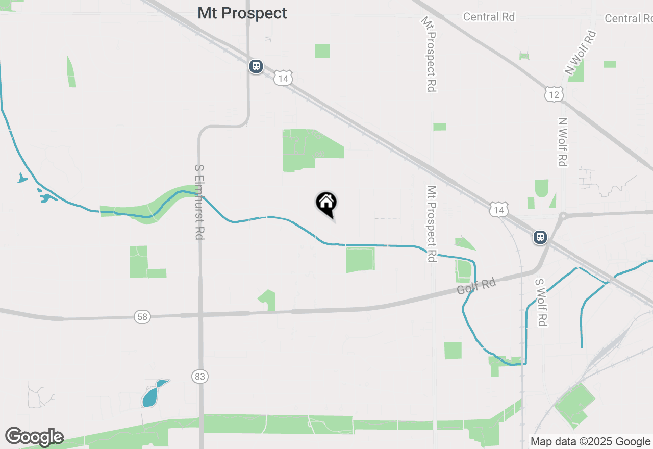 Map of 704 S Owen Street, Mount Prospect, IL 60056