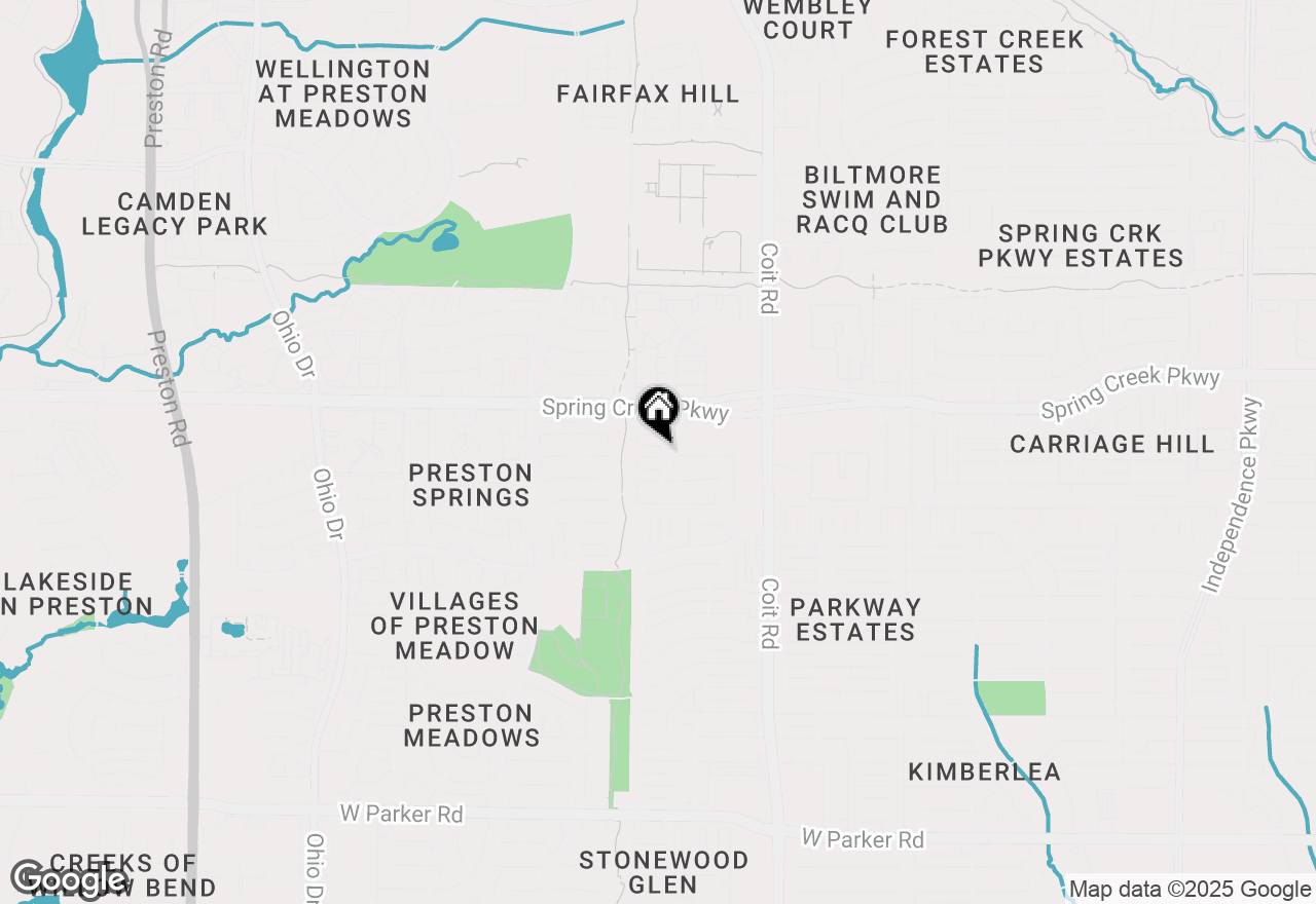 Map of 4232 Sun Creek Court, Plano, TX 75093