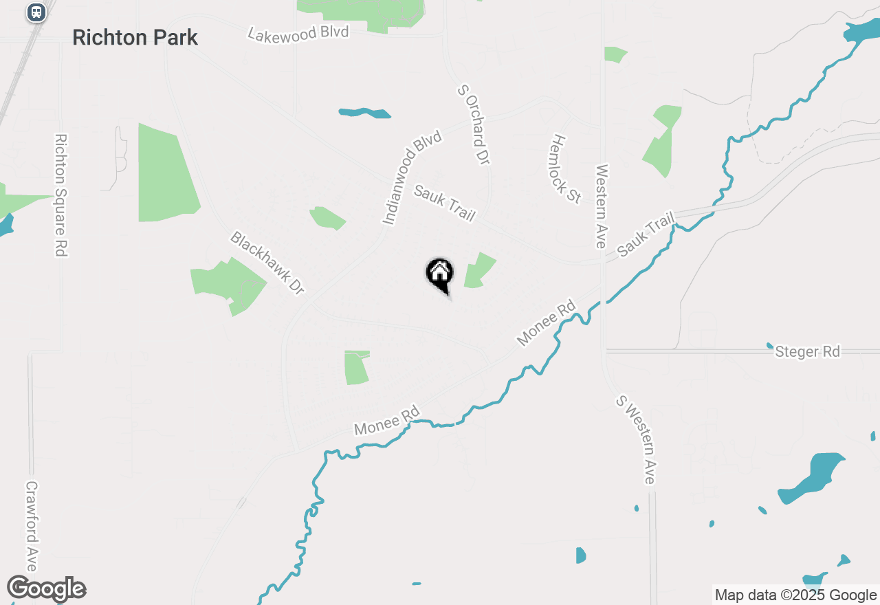 Map of 365 Oswego Street, Park Forest, IL 60466