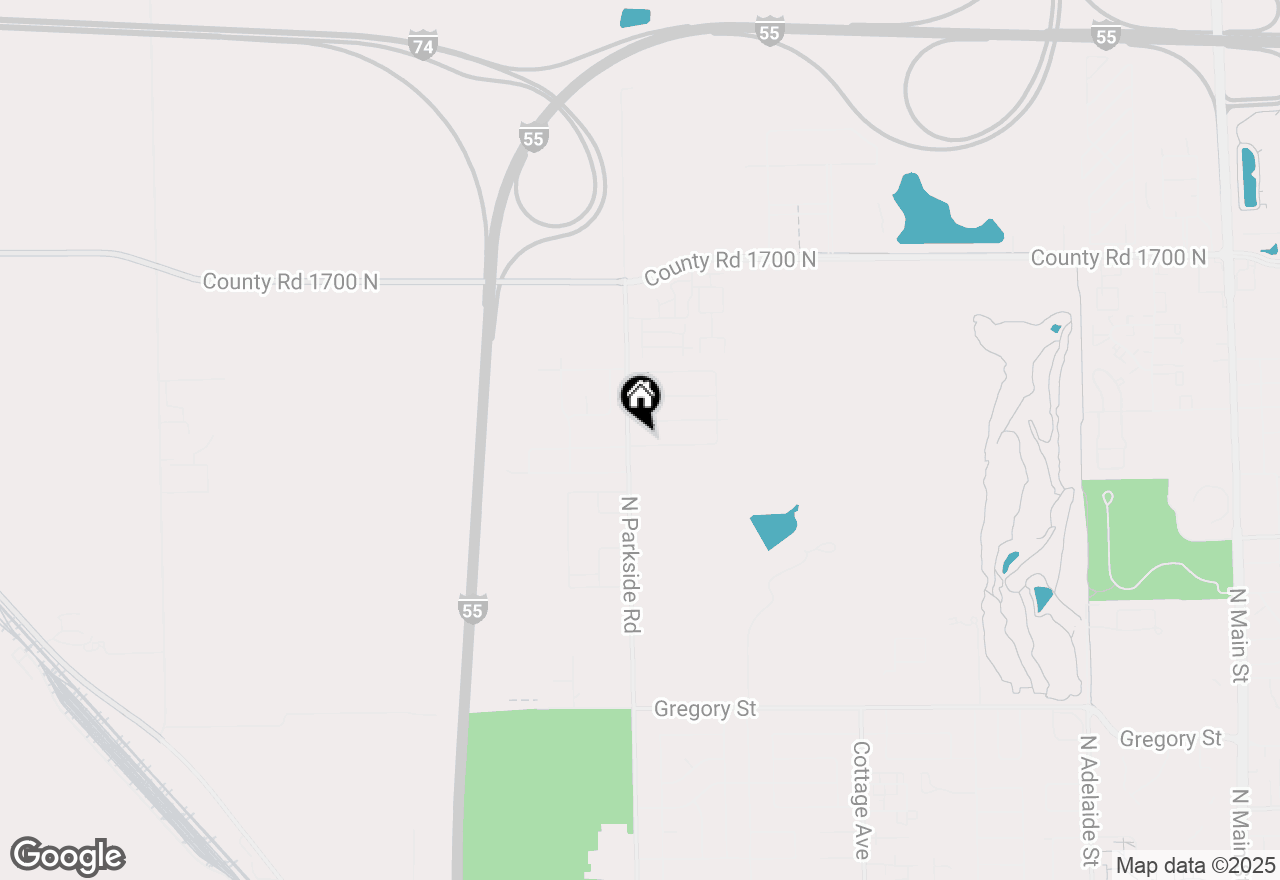 Map of 1726 Flagstone Drive, Normal, IL 61761