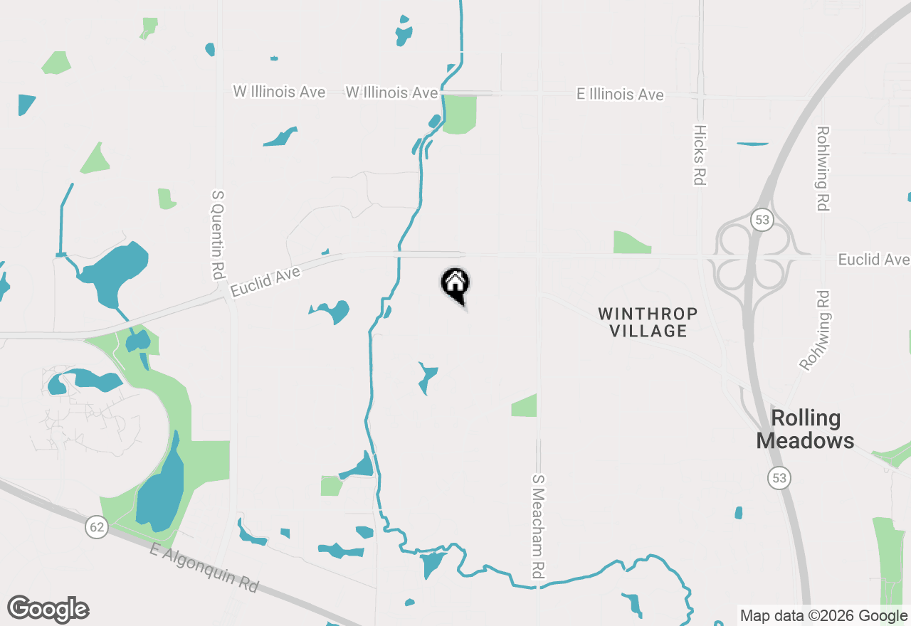 Map of 2302 Lisa Court, Palatine, IL 60067