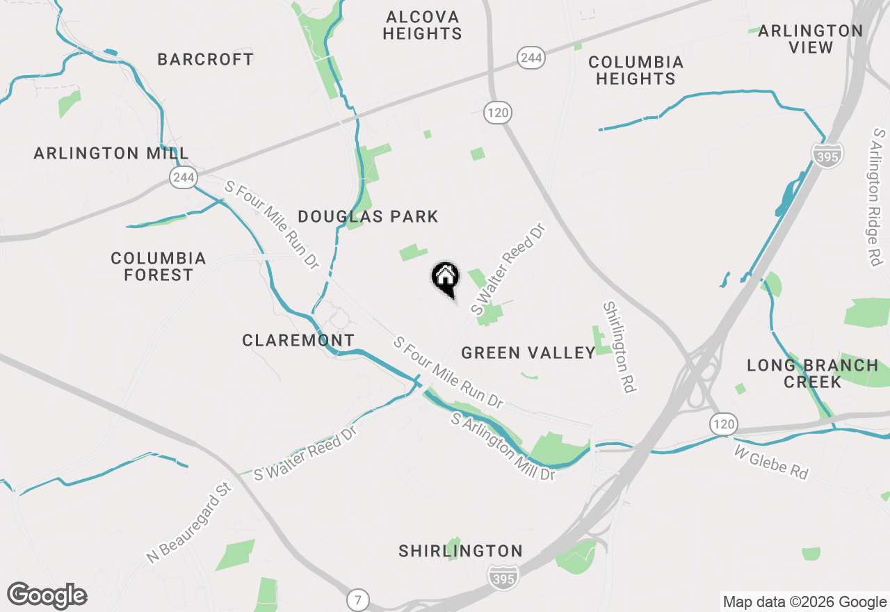 Map of 2005 S Quebec Street, Arlington, VA 22204