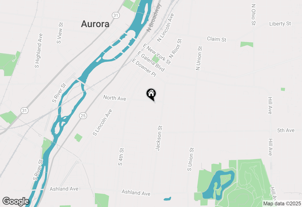 Map of 515 North Avenue, Aurora, IL 60505