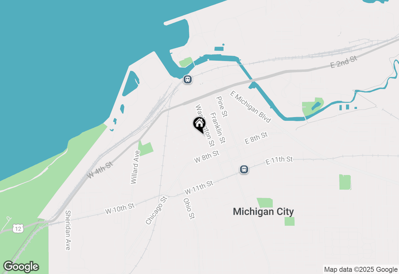 Map of 600 Wabash Street, Michigan City, IN 46360