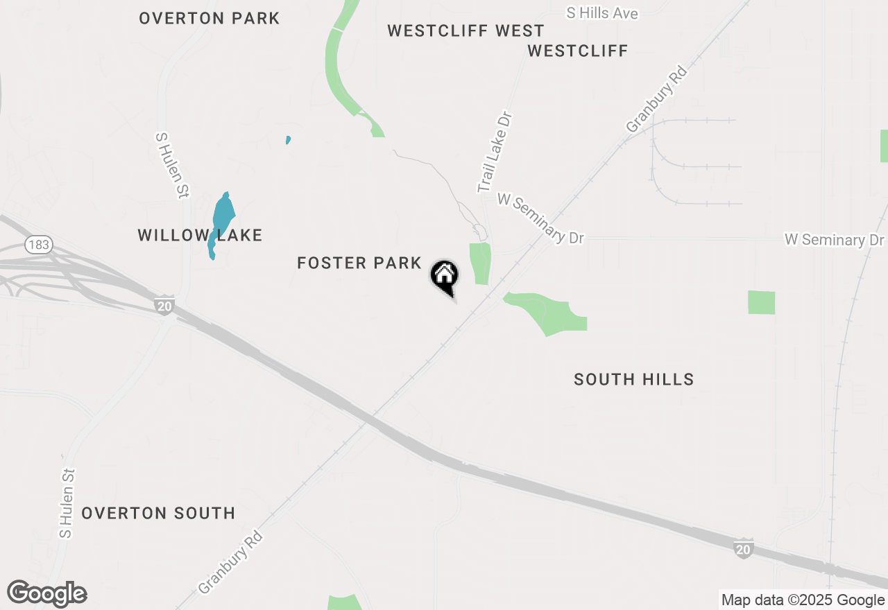 Map of 4613 Norwich Drive, Fort Worth, TX 76109