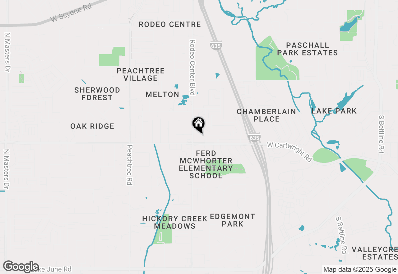 Map of 1622 Almond Drive, Mesquite, TX 75149