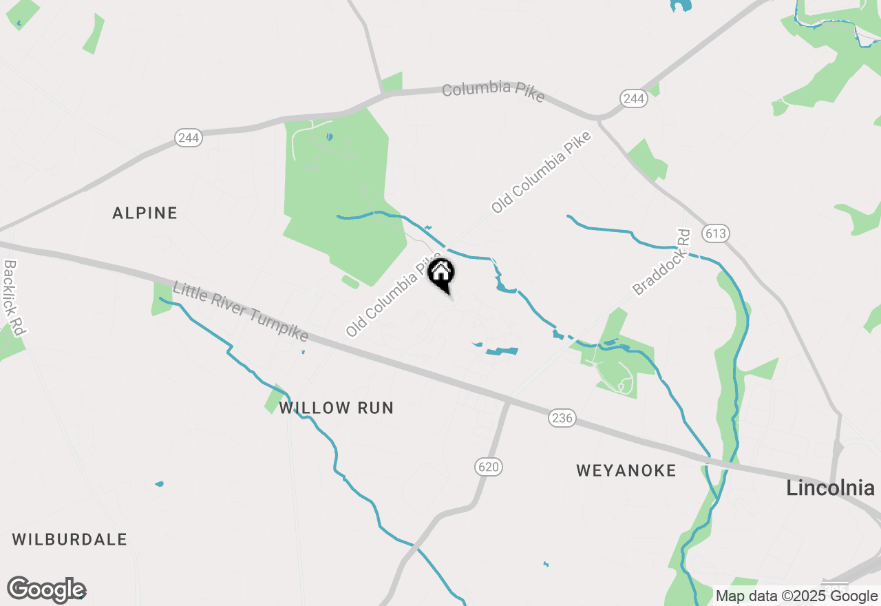 Map of 6566 Zoysia Court, Alexandria, VA 22312