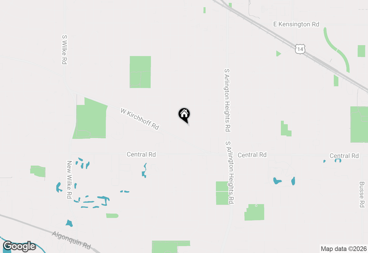 Map of 814 S Chestnut Avenue, Arlington Heights, IL 60005