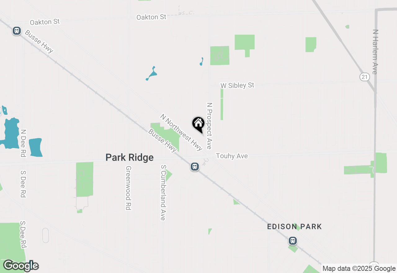 Map of 531 Cedar Street, Park Ridge, IL 60068