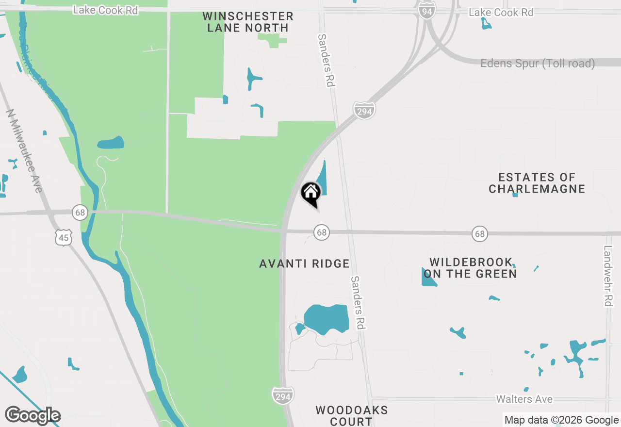 Map of 724 Samson Way, Northbrook, IL 60062