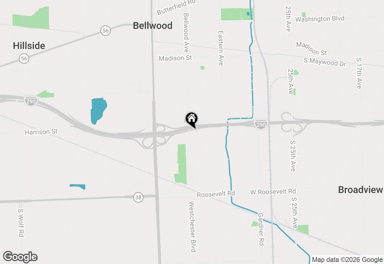 Map of 619 Westchester Boulevard, Westchester, IL 60154