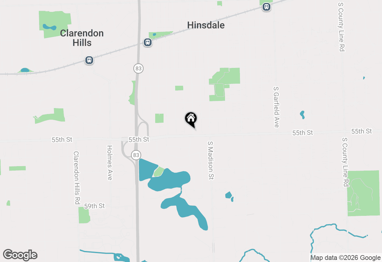 Map of 936 S Monroe Street, Hinsdale, IL 60521