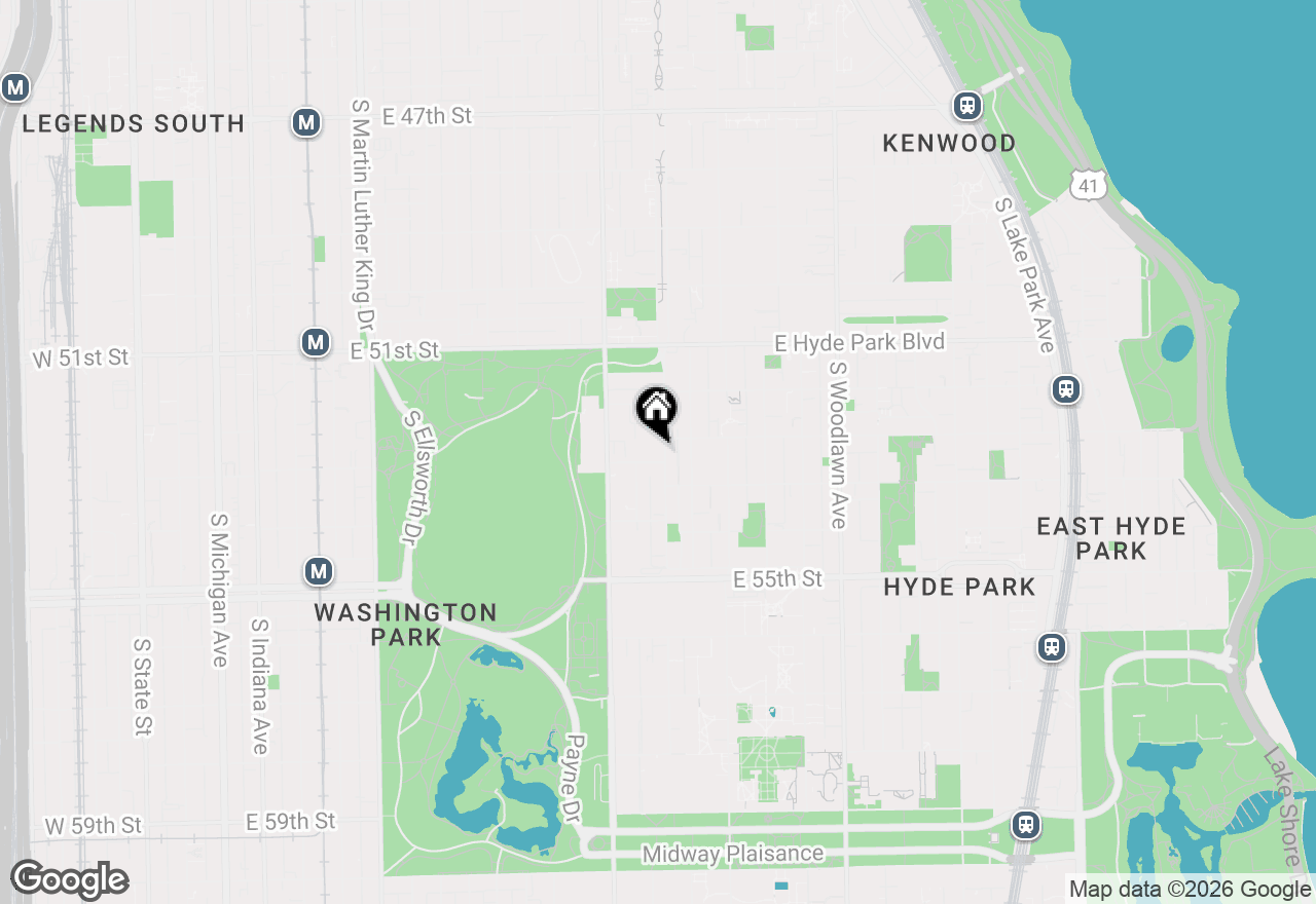 Map of 5252 S Drexel Avenue #2A, Chicago, IL 60615