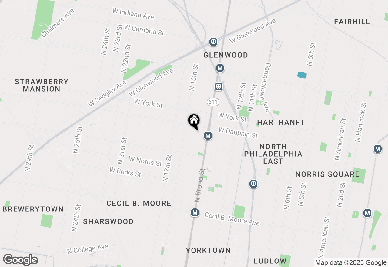 Map of 2228 N 15th Street, Philadelphia, PA 19132