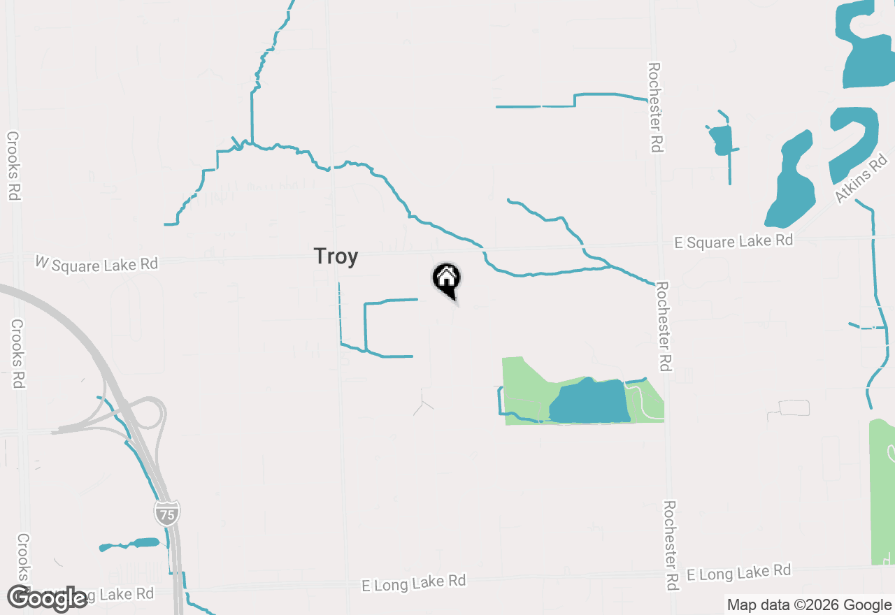 Map of 5837 Folkstone Drive, Troy, MI 48085