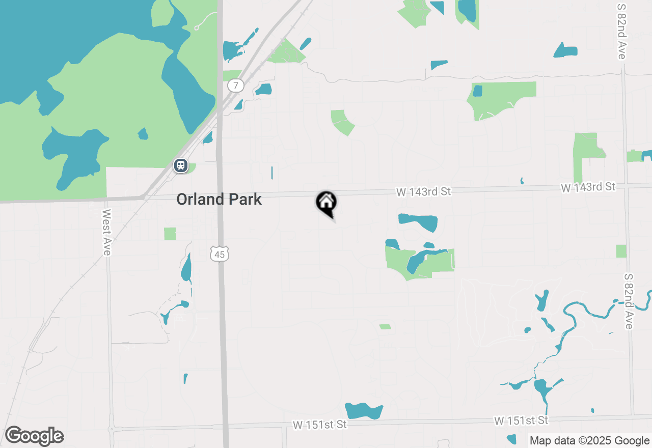 Map of 9218 W 144th Place, Orland Park, IL 60462