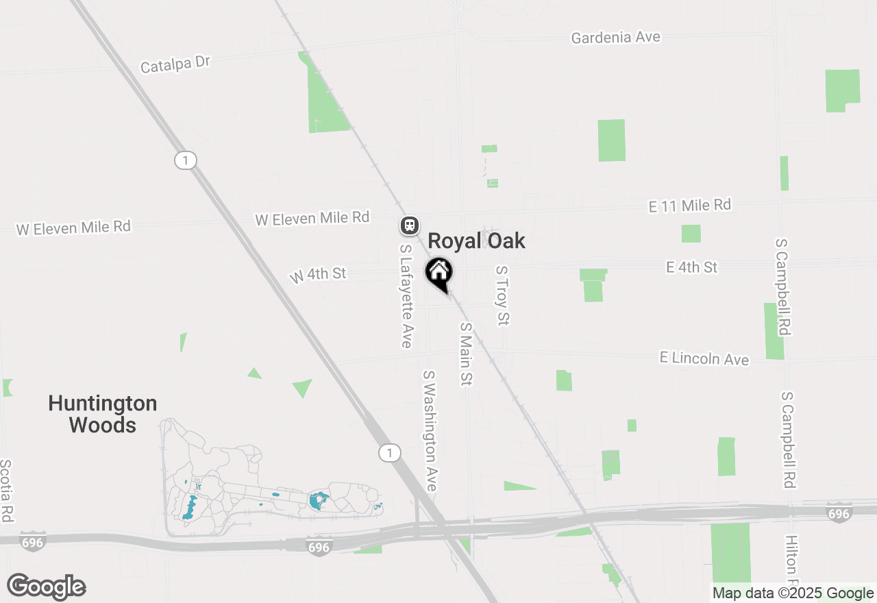 Map of 210 W 6th Street #2, Royal Oak, MI 48067