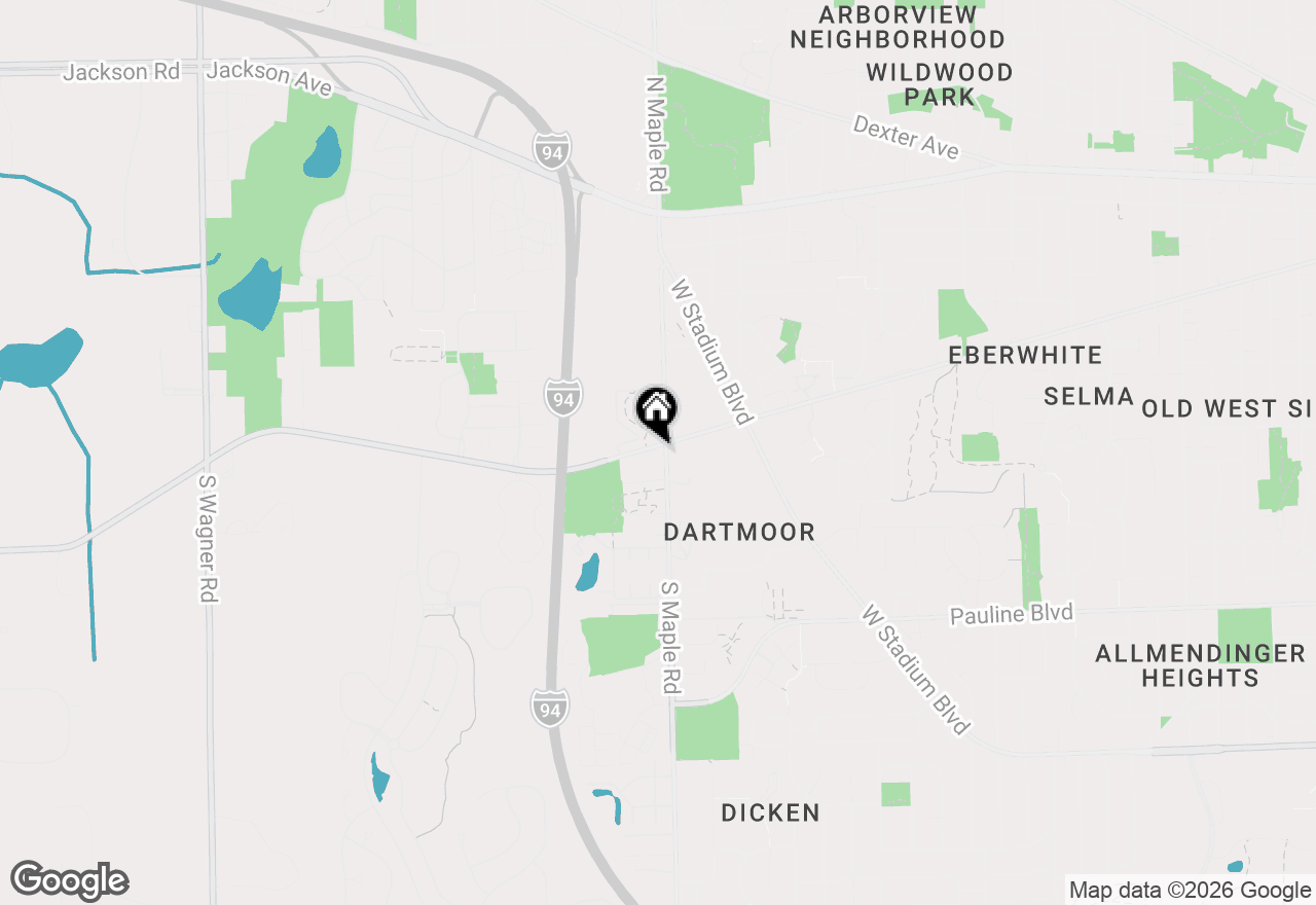 Map of 2509 W Liberty Street, Ann Arbor, MI 48103