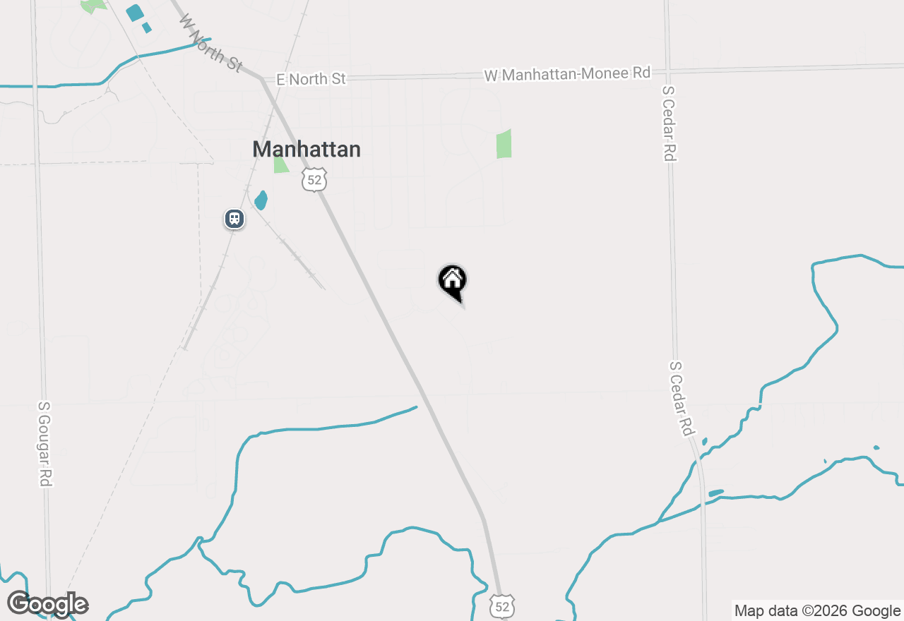 Map of 14960 W Palmer Drive, Manhattan, IL 60442