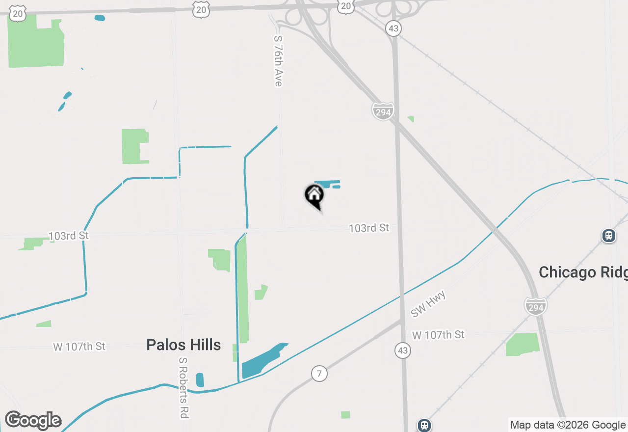 Map of 7504 Claridge Drive #E, Bridgeview, IL 60455