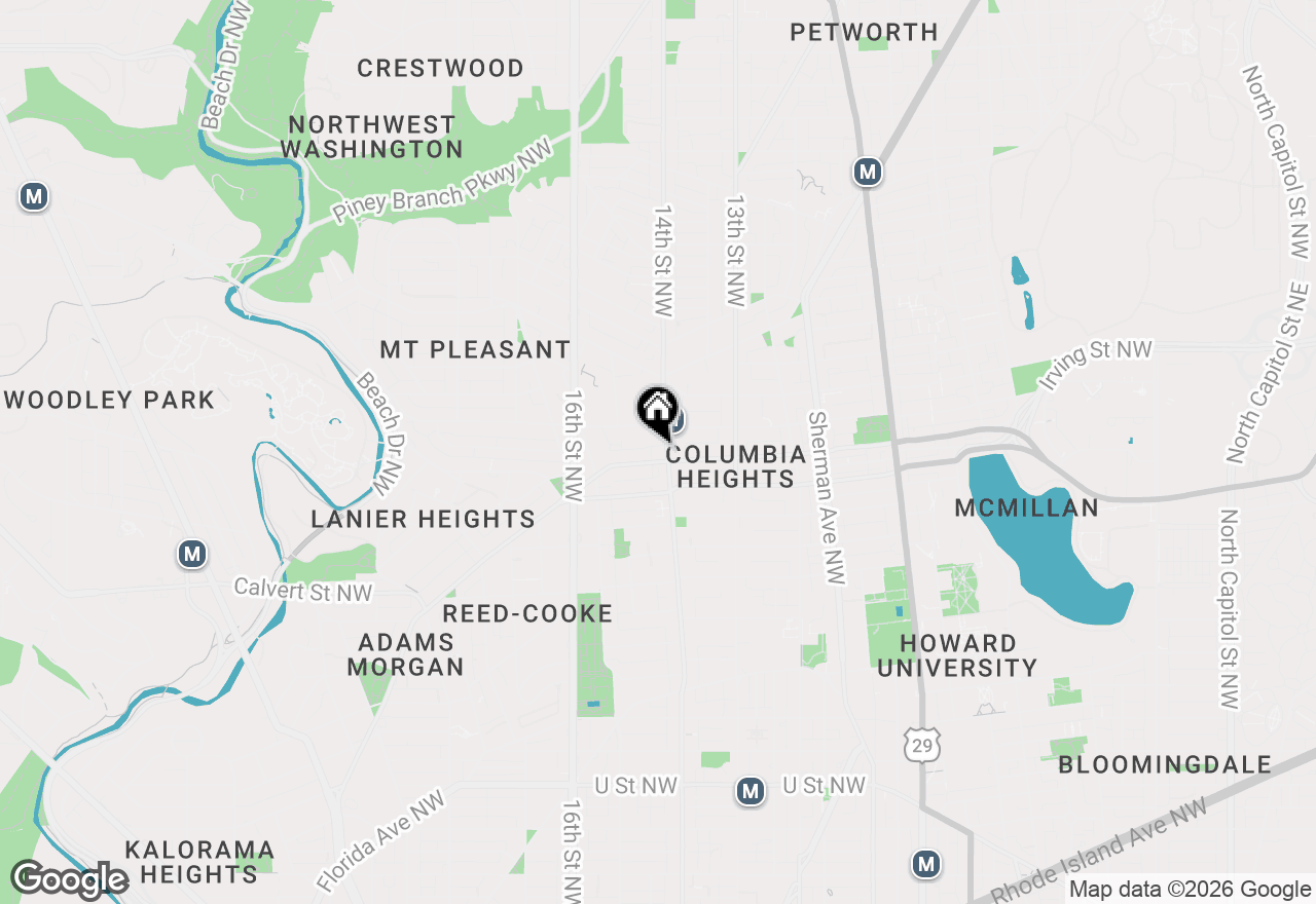 Map of 1401 Columbia Road Nw #410, Washington, DC 20009