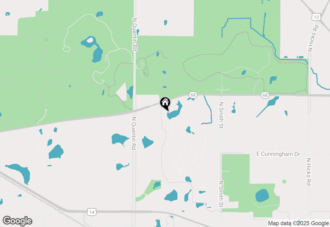 Map of 1527 N Louise Lane, Palatine, IL 60067