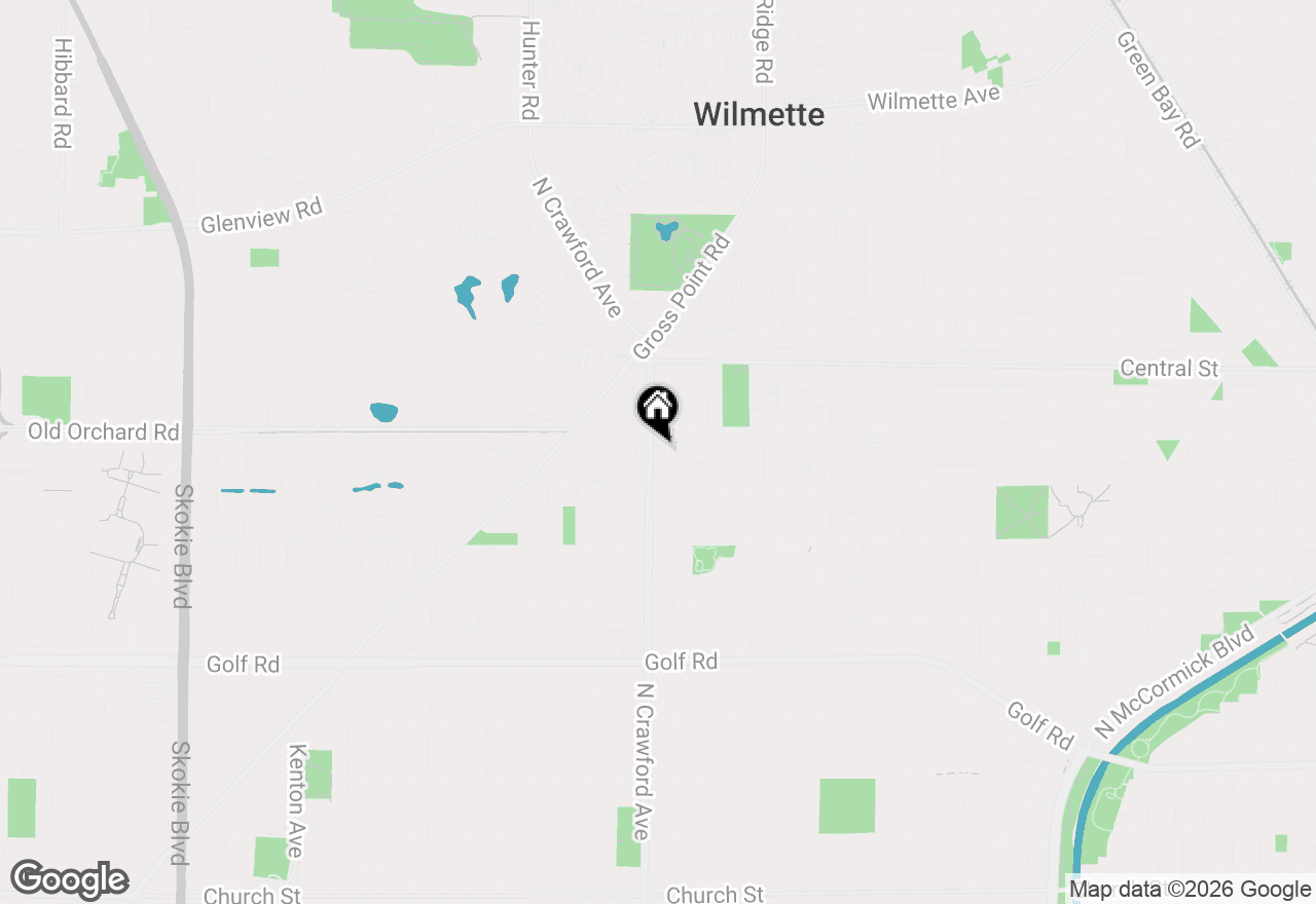 Map of 2437 Crawford Avenue, Evanston, IL 60201