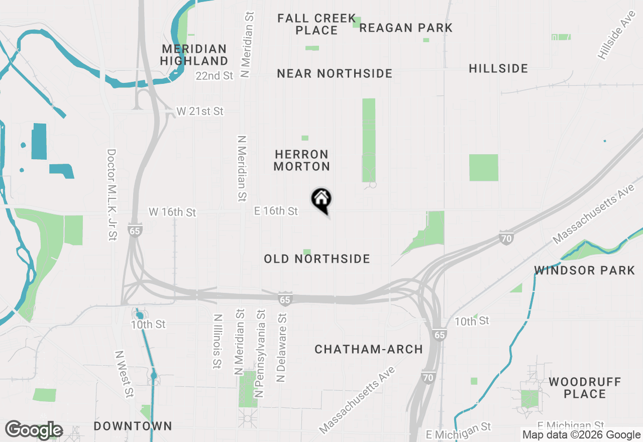 Map of 1509 N New Jersey Street, Indianapolis, IN 46202