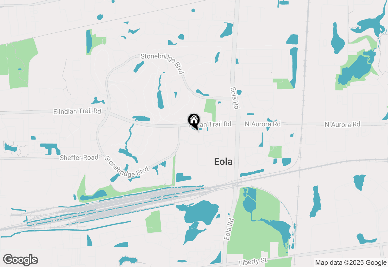 Map of 2758 Palm Springs Lane, Aurora, IL 60502