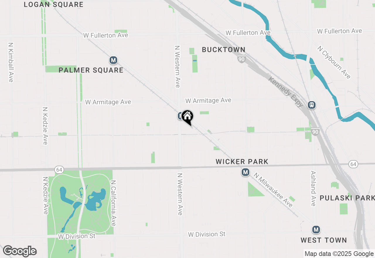 Map of 2335 W Moffat Street #2, Chicago, IL 60647