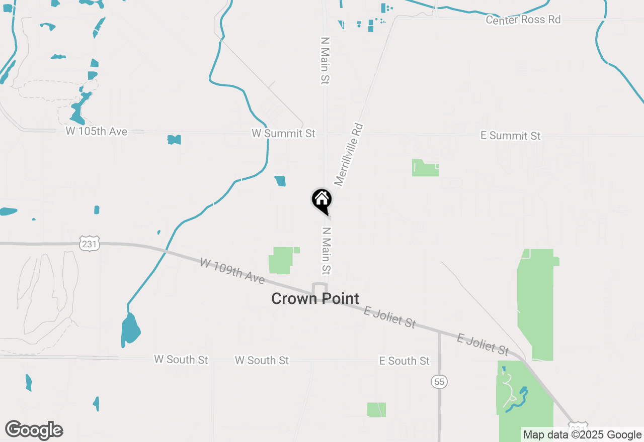 Map of 321 N Main Street, Crown Point, IN 46307