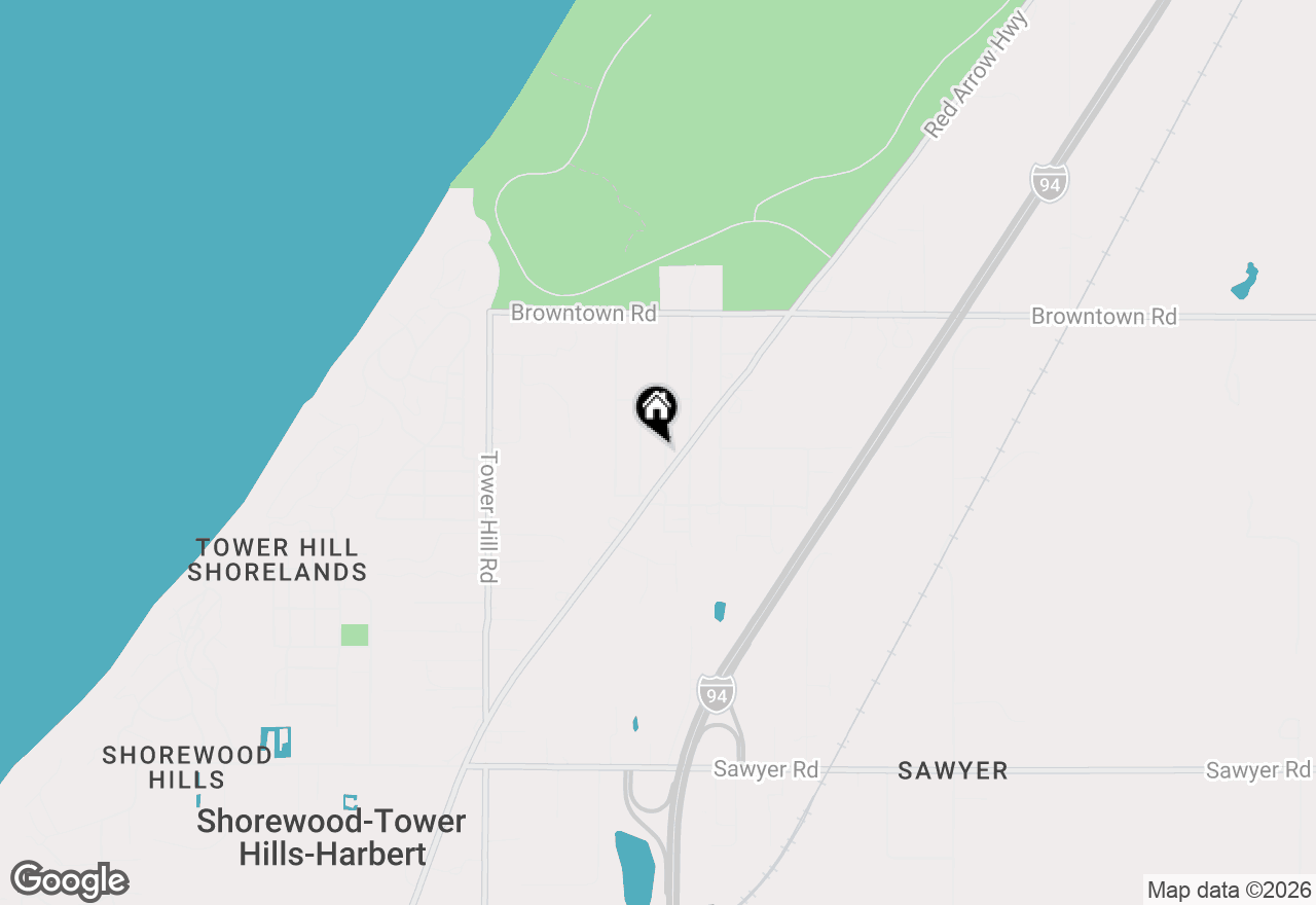 Map of 12348 Spruce Street, Sawyer, MI 49125