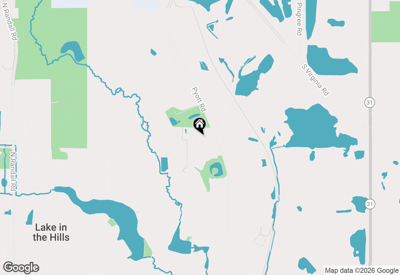 Map of 1352 Cunat Court #3C, Lake In The Hills, IL 60156