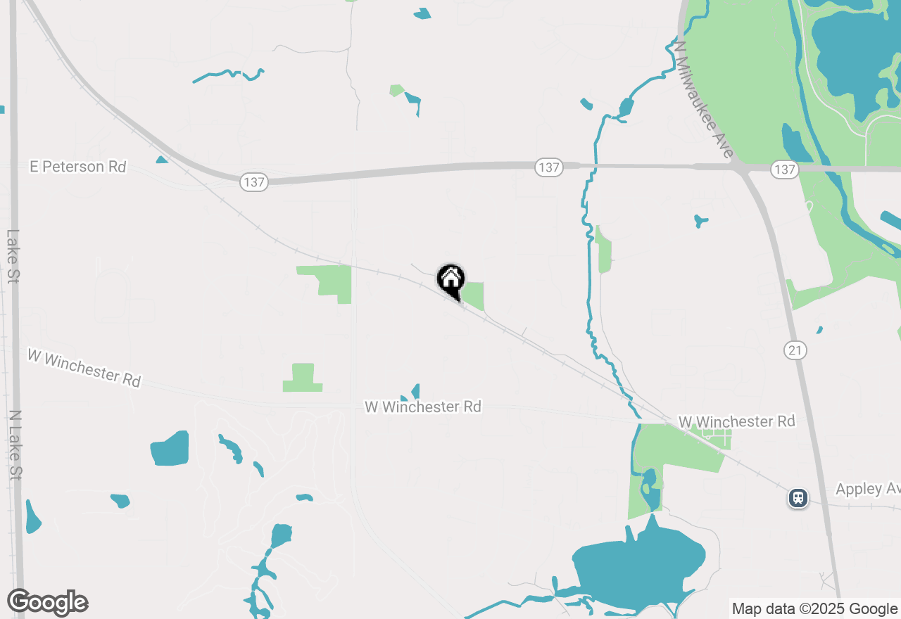 Map of 1338 Trinity Place, Libertyville, IL 60048