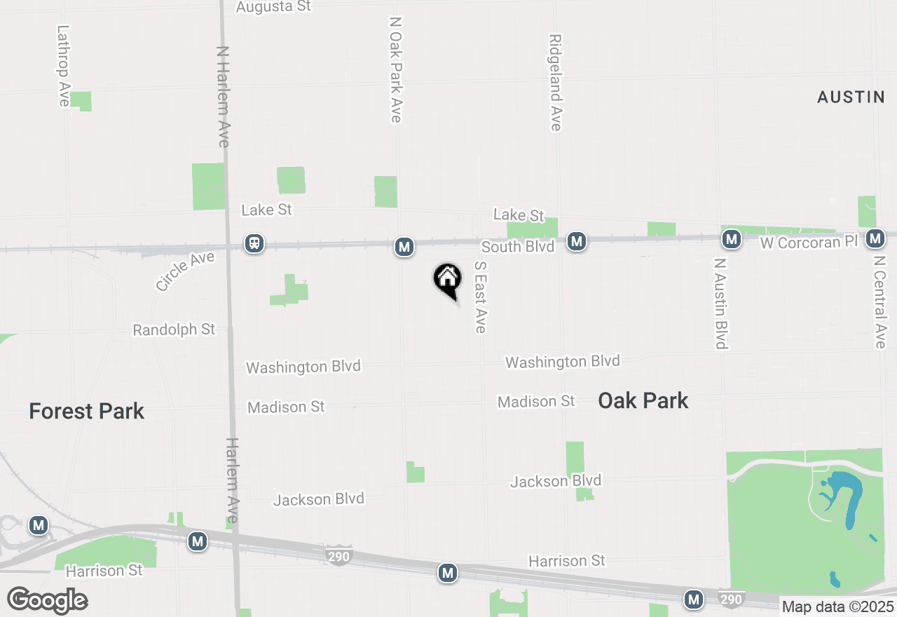 Map of 225 Wesley Avenue, Oak Park, IL 60302
