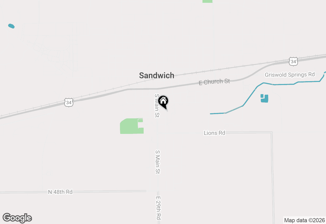 Map of 503 S Wells Street, Sandwich, IL 60548