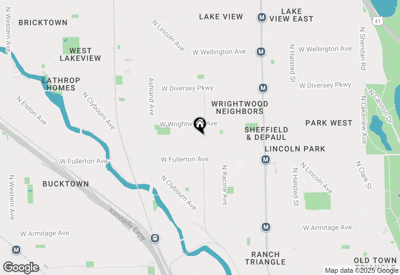 Map of 2501 N Wayne Avenue #18, Chicago, IL 60614