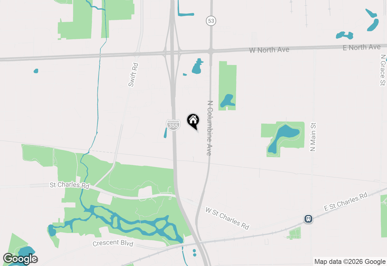 Map of 320 Cimarron Road E, Lombard, IL 60148