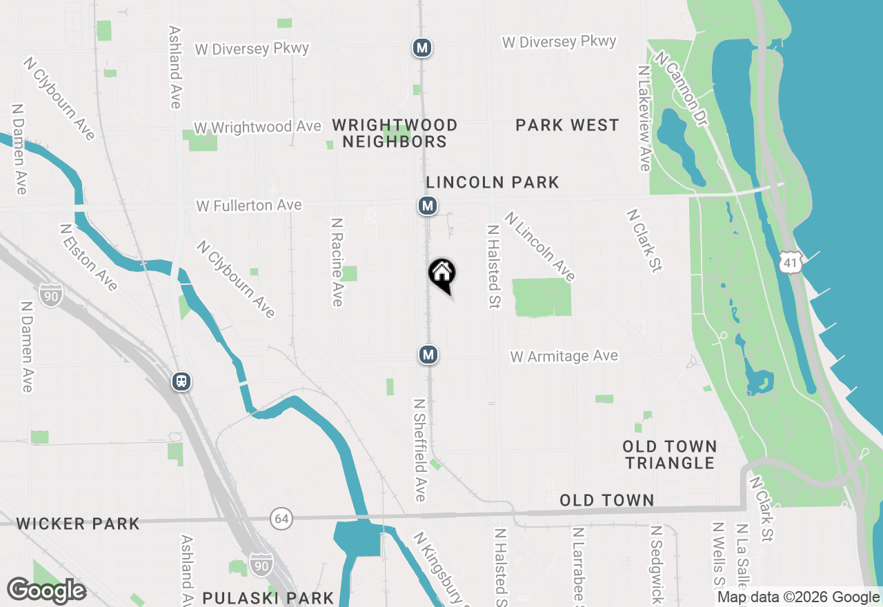 Map of 2123 N Bissell Street, Chicago, IL 60614