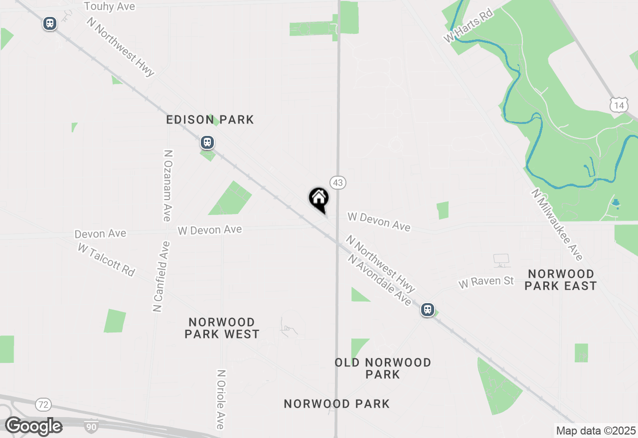 Map of 7240 W Devon Avenue #202, Chicago, IL 60631