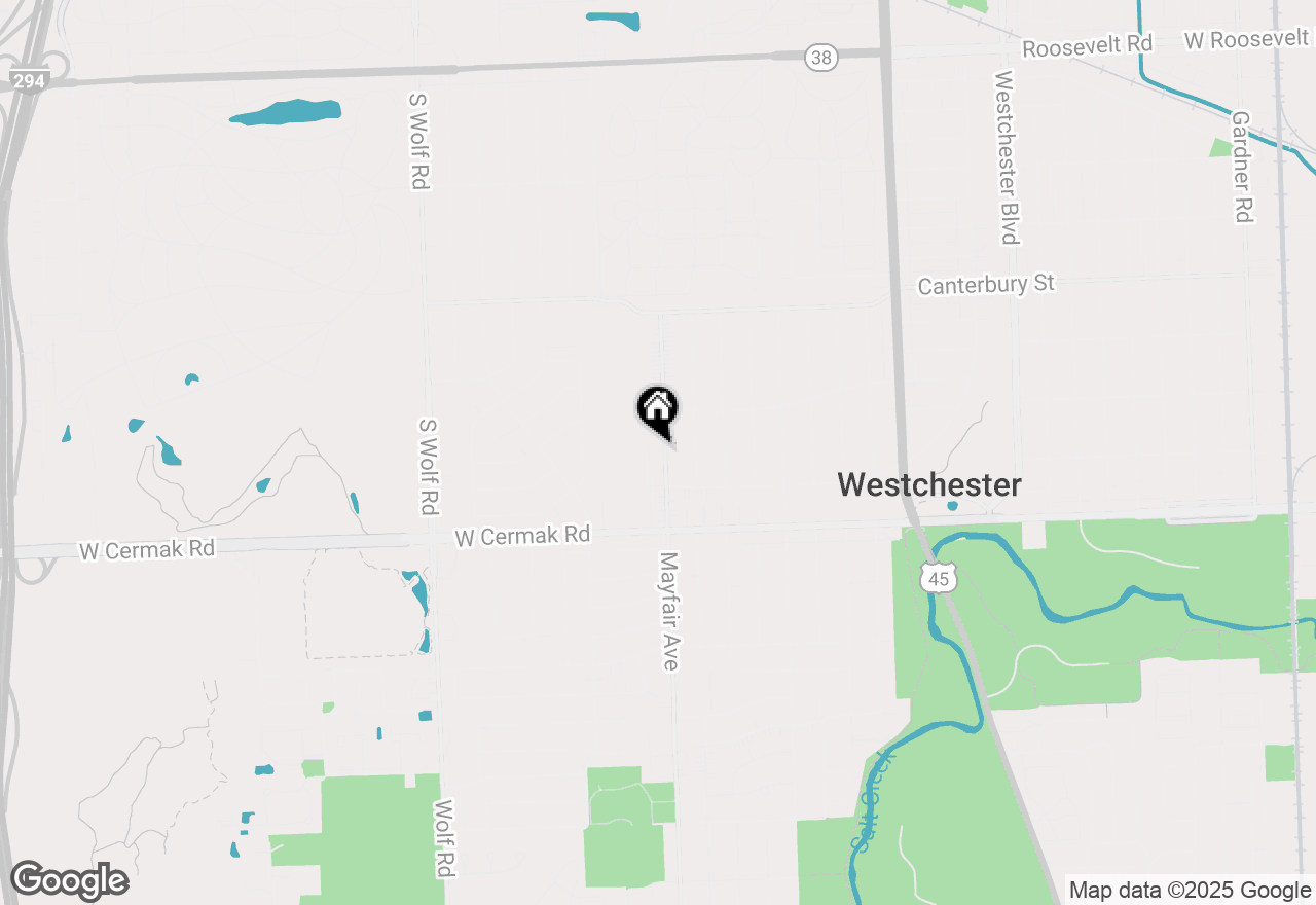 Map of 1922 Mayfair Avenue, Westchester, IL 60154