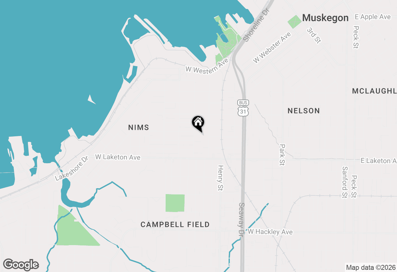 Map of 929 Ireland Avenue, Muskegon, MI 49441