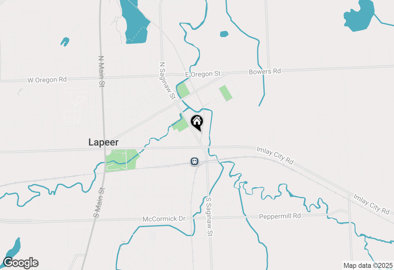 Map of 100 N Saginaw Street, Lapeer, MI 48446