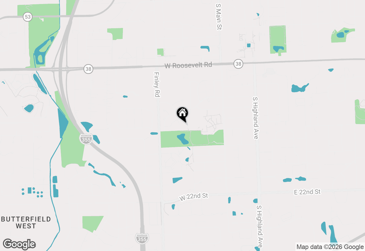 Map of 1521 Hillcrest Court, Lombard, IL 60148