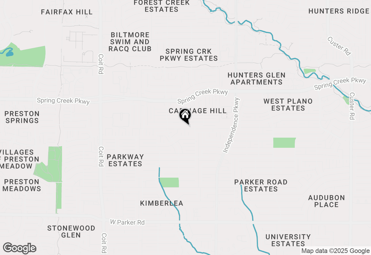 Map of 3336 Sage Brush Trail, Plano, TX 75023