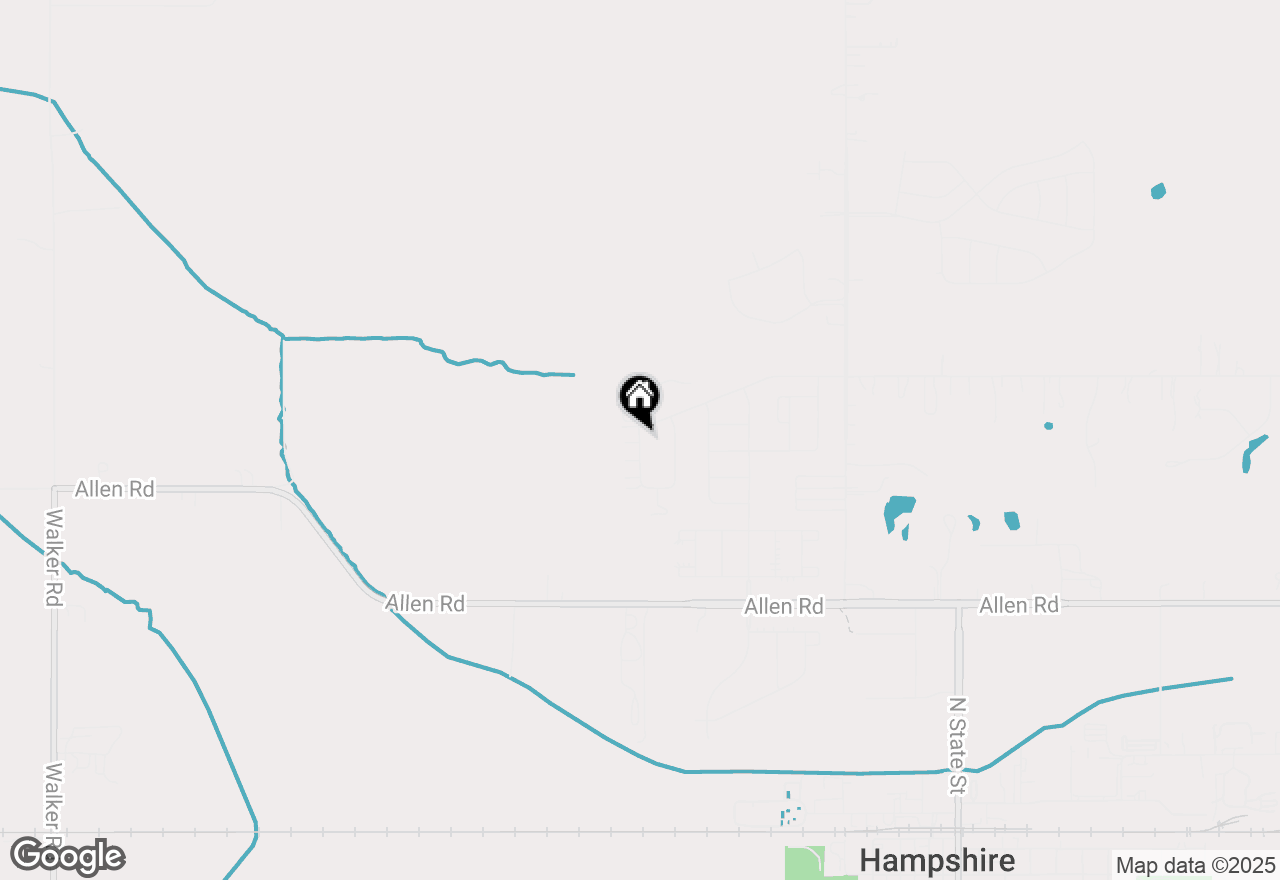 Map of 820 Briar Glen Court, Hampshire, IL 60140