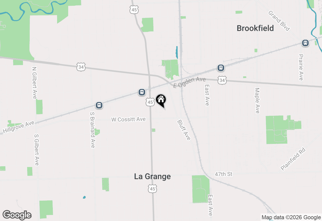 Map of 75 6th Avenue #108, La Grange, IL 60525