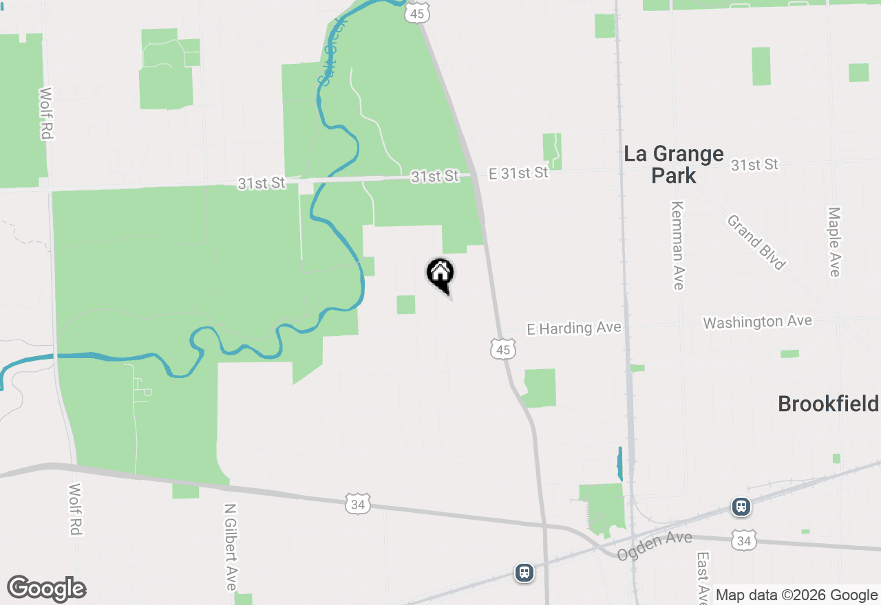 Map of 737 N Spring Avenue, La Grange Park, IL 60526