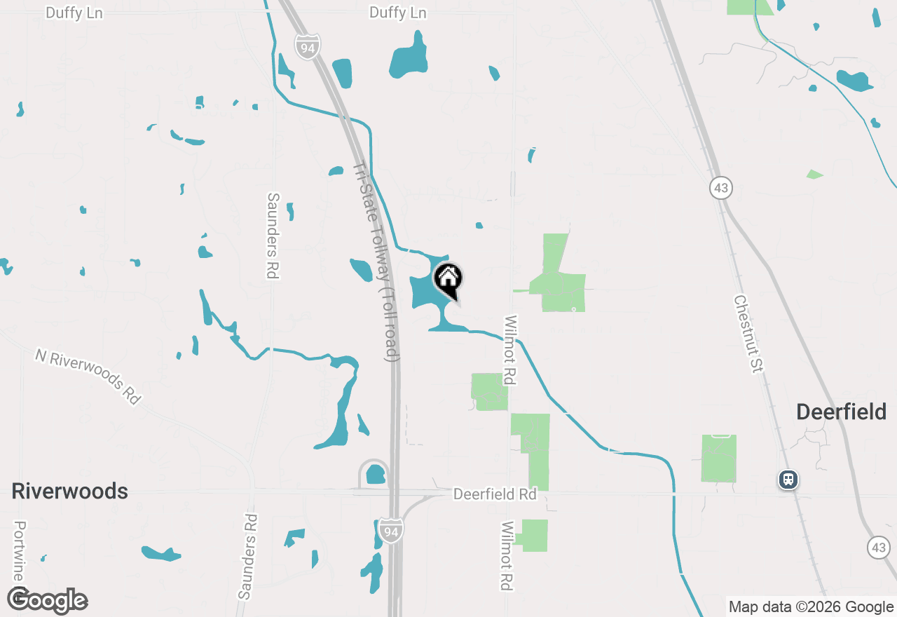 Map of 1750 Lake Eleanor Drive, Deerfield, IL 60015