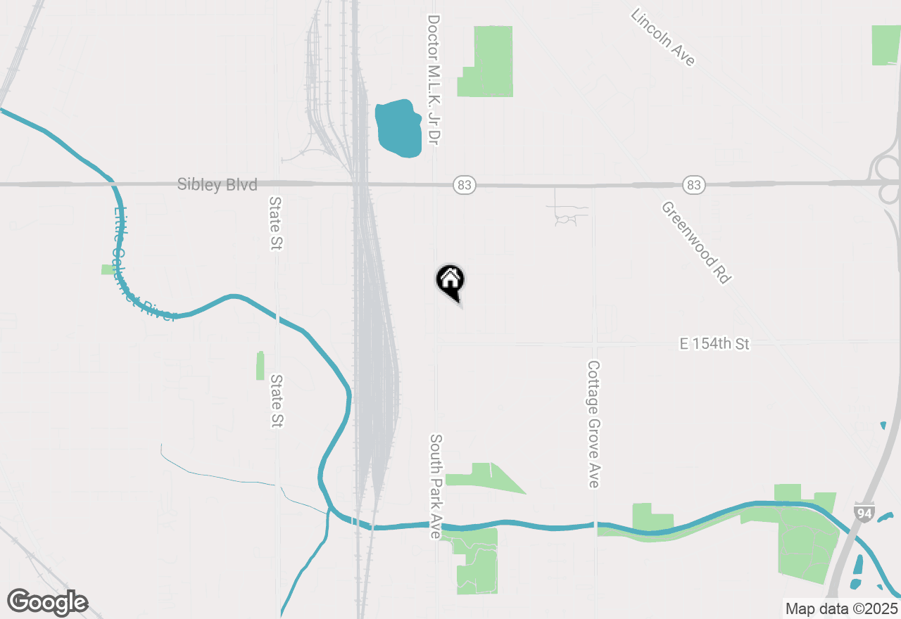 Map of 15304 Grant Street, Dolton, IL 60419